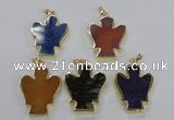 NGP2584 30*40mm angel agate gemstone pendants wholesale