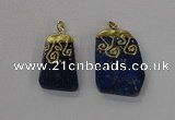 NGP2625 25*35mm - 35*45mm freeform lapis lazuli gemstone pendants