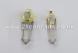 NGP2633 12*35mm - 15*45mm sticks white crystal pendants wholesale