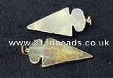 NGP2655 24*53mm - 26*55mm arrowhead agate pendants wholesale