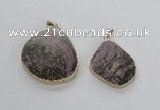 NGP2675 25*35mm - 40*45mm freeform tourmaline gemstone pendants