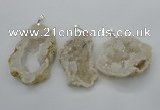NGP2700 30*40mm - 50*65mm freeform druzy agate pendants