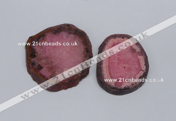 NGP2713 45*50mm - 55*75mm freeform druzy agate pendants