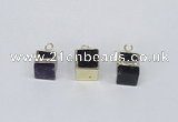 NGP2732 11*13mm - 12*15mm cube mixed quartz gemstone pendants