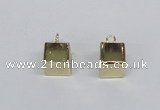 NGP2735 11*14mm cube lemon quartz gemstone pendants