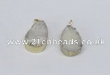 NGP2772 18*25mm - 20*30mm freeform druzy agate pendants