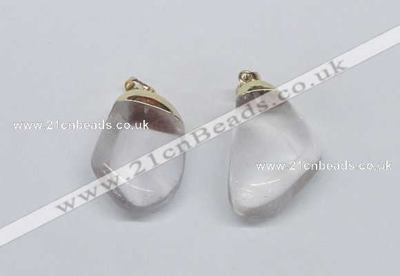 NGP2794 15*30mm - 25*35mm freeform crystal glass pendants wholesale