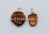 NGP2797 15*30mm - 25*35mm freeform crystal glass pendants wholesale