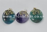 NGP2834 30*35mm - 35*45mm freeform agate gemstone pendants wholesale