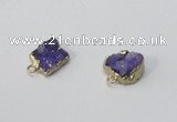 NGP2891 8*10mm - 10*12mm freeform druzy agate pendants