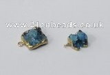 NGP2893 8*10mm - 10*12mm freeform druzy agate pendants