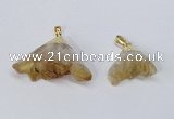 NGP2900 20*25mm - 25*40mm freeform citrine gemstone pendants