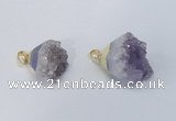 NGP2901 20*25mm - 25*30mm freeform amethyst gemstone pendants