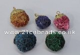 NGP2918 15*20mm - 25*30mm freeform desert rose pendants wholesale