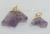 NGP2949 20*25mm – 25*40mm freeform amethyst gemstone pendants