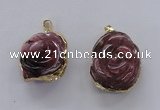 NGP2950 25*35mm – 30*40mm freeform agate gemstone pendants