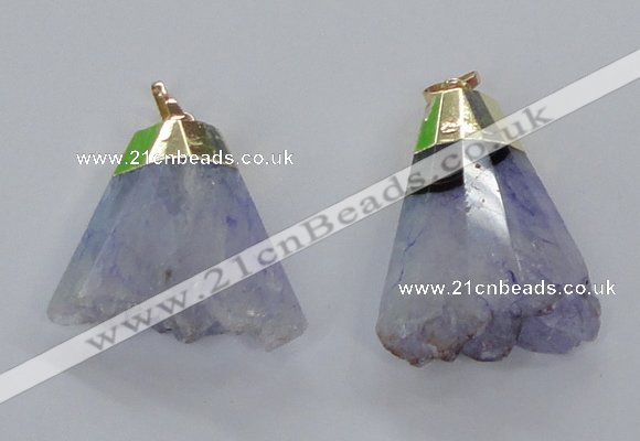 NGP2962 20*35mm - 30*45mm freeform druzy agate pendants