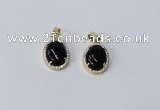 NGP2999 10*14mm oval agate gemstone pendants wholesale