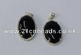 NGP3018 20*30mm oval agate gemstone pendants wholesale