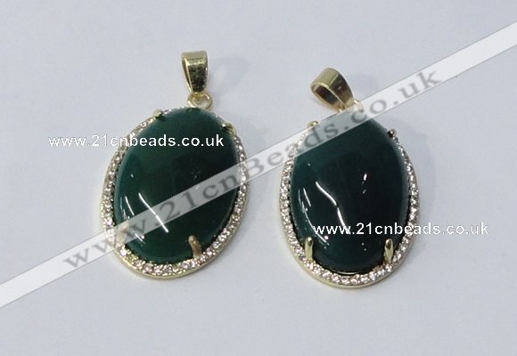 NGP3019 20*30mm oval agate gemstone pendants wholesale