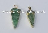 NGP3026 15*35mm – 20*50mm arrowhead fluorite gemstone pendants