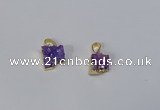 NGP3086 10*12mm - 12*14mm freeform druzy agate pendants wholesale