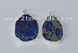 NGP3155 25*35mm - 35*45mm freeform sea sediment jasper pendants