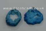 NGP3191 30*40mm - 45*50mm freeform druzy agate pendants