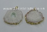 NGP3195 35*40mm - 45*50mm freeform druzy agate pendants