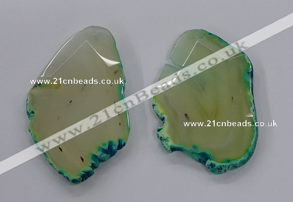 NGP3243 55*65mm - 50*75mm freeform agate slab pendants