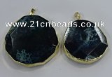 NGP3249 40*45mm - 50*55mm freeform agate gemstone pendants