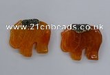 NGP3261 40*48mm - 45*50mm elephant agate gemstone pendants