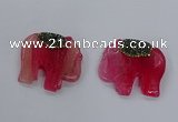 NGP3263 40*48mm - 45*50mm elephant agate gemstone pendants