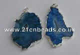 NGP3367 40*45mm - 45*60mm freeform druzy agate pendants