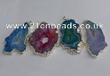 NGP3391 40*45mm - 45*60mm freeform druzy agate pendants