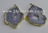 NGP3396 40*45mm - 45*60mm freeform druzy agate pendants