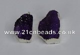 NGP3458 20*30mm - 25*35mm freeform druzy agate pendants wholesale