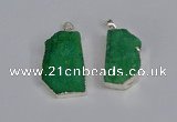 NGP3461 20*30mm - 25*35mm freeform druzy agate pendants wholesale