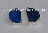 NGP3462 20*30mm - 25*35mm freeform druzy agate pendants wholesale