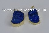 NGP3470 20*30mm - 25*35mm freeform druzy agate pendants wholesale