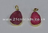 NGP3477 18*25mm - 20*30mm freeform druzy agate gemstone pendants