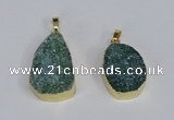 NGP3479 18*25mm - 20*30mm freeform druzy agate gemstone pendants