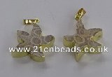 NGP3509 24*25mm starfish fossil coral pendants wholesale