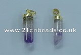 NGP3600 8*30mm - 10*35mm sticks druzy amethyst pendants