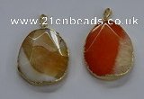 NGP3727 30*40mm - 35*45mm freeform agate gemstone pendants