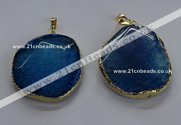 NGP3730 30*40mm - 35*45mm freeform agate gemstone pendants