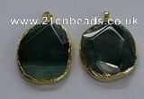 NGP3731 30*40mm - 35*45mm freeform agate gemstone pendants