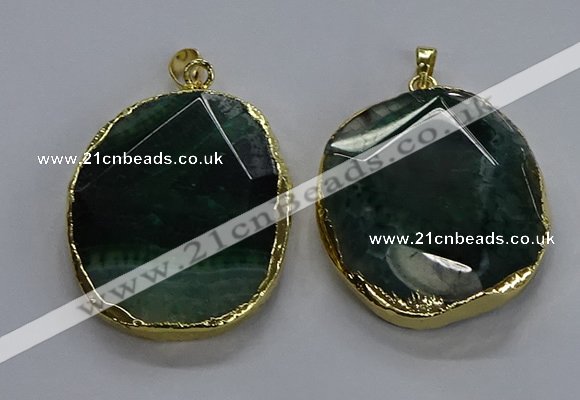 NGP3731 30*40mm - 35*45mm freeform agate gemstone pendants