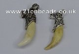 NGP3748 10*40mm - 12*45mm horn wolf tooth pendants wholesale