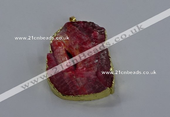 NGP3757 30*40mm - 40*50mm freeform druzy agate pendants